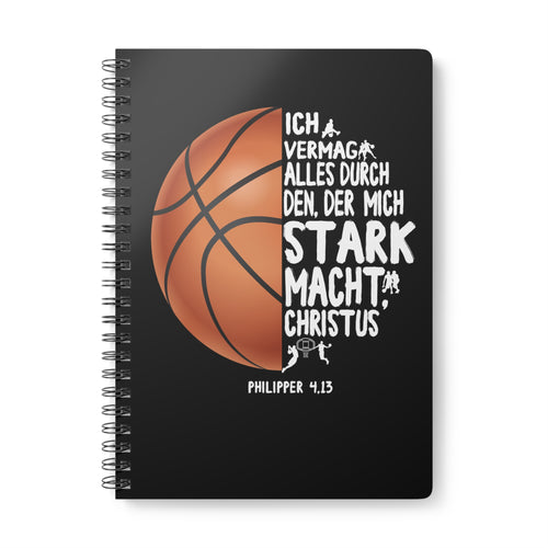 Philipper 4,13 Basketball | Christliches Notizbuch | Christliche Geschenke | Gesegnet
