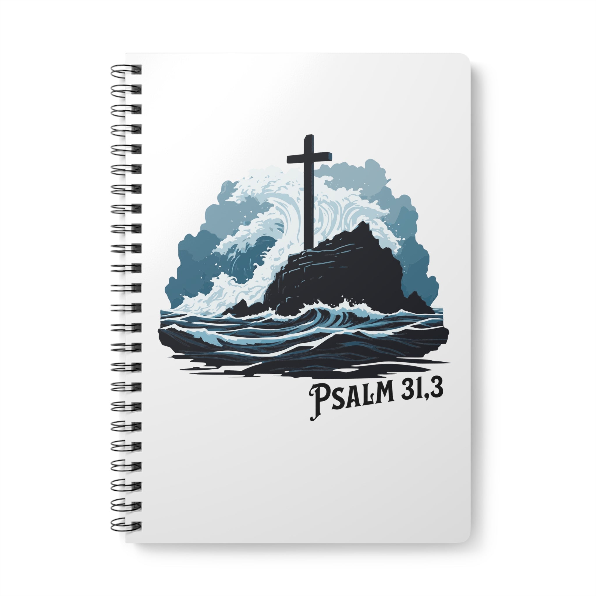 Psalm 31,3 Notizbuch Ringbindung A5