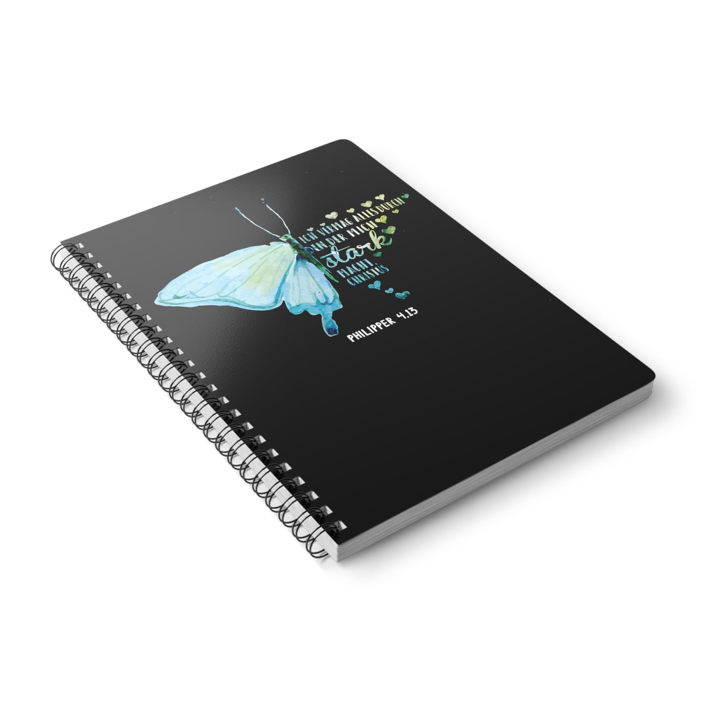 Philipper 4,13 Schmetterling | Christliches Notizbuch | Christliche Geschenke | Gesegnet