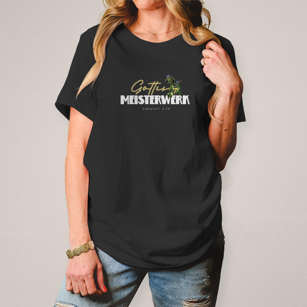 Gottes Meisterwerk | Christliches T-Shirt Damen | Christliche T-Shirts Damen | Gesegnet