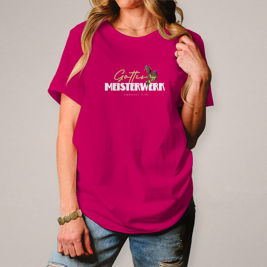 Gottes Meisterwerk | Christliches T-Shirt Damen | Christliche T-Shirts Damen | Gesegnet