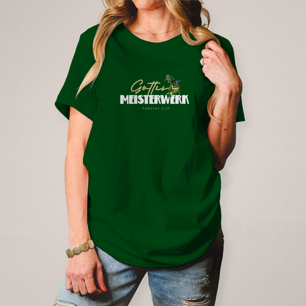 Gottes Meisterwerk | Christliches T-Shirt Damen | Christliche T-Shirts Damen | Gesegnet