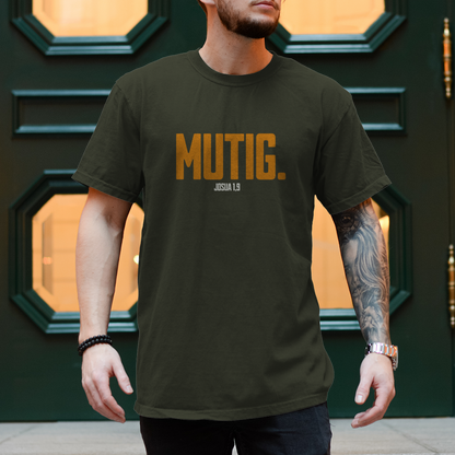 Mutig | Christliches T-Shirt Herren | Christliche T-Shirts | Gesegnet