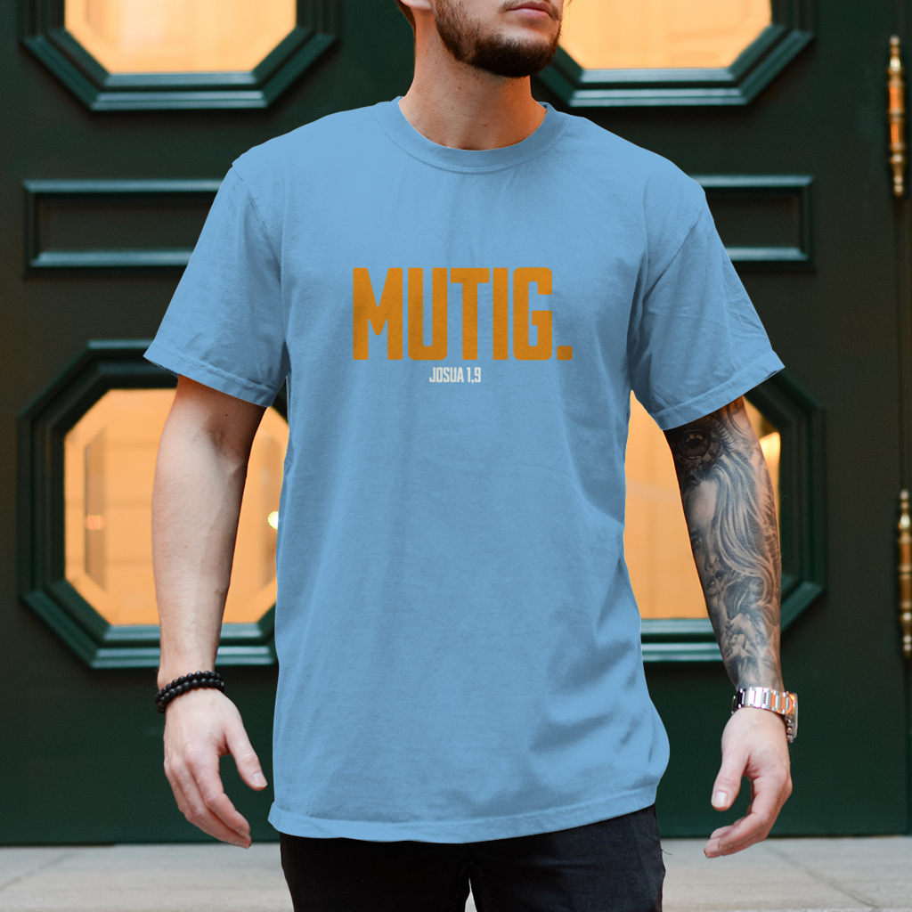 Mutig | Christliches T-Shirt Herren | Christliche T-Shirts | Gesegnet