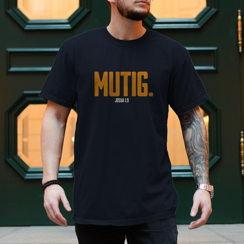 Mutig | Christliches T-Shirt Herren | Christliche T-Shirts | Gesegnet