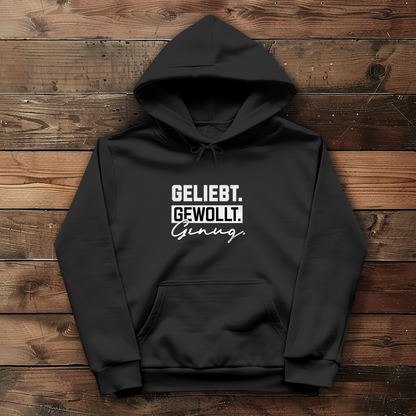 Geliebt Gewollt Genug | Christlicher Hoodie Damen | Christliche Pullover | Gesegnet
