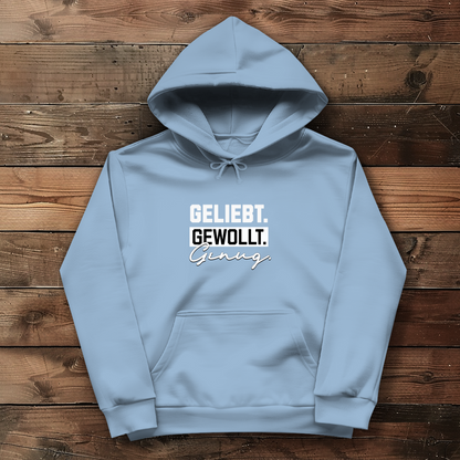 Geliebt Gewollt Genug | Christlicher Hoodie Damen | Christliche Pullover | Gesegnet