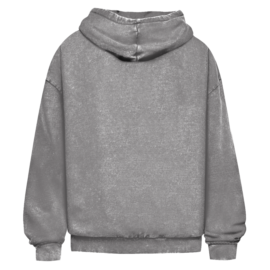 Stark durch Ihn | Christlicher Oversize Washed Hoodie | Christliche Hoodies | Gesegnet