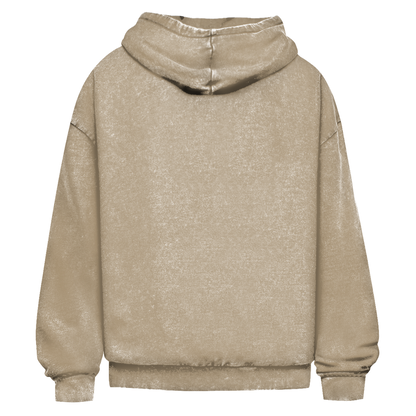 Stark durch Ihn | Christlicher Oversize Washed Hoodie | Christliche Hoodies | Gesegnet