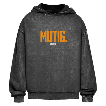 Mutig | Christlicher Oversize Washed Hoodie | Christliche Hoodies | Gesegnet