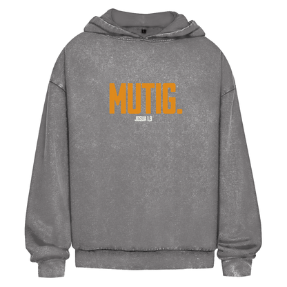 Mutig | Christlicher Oversize Washed Hoodie | Christliche Hoodies | Gesegnet