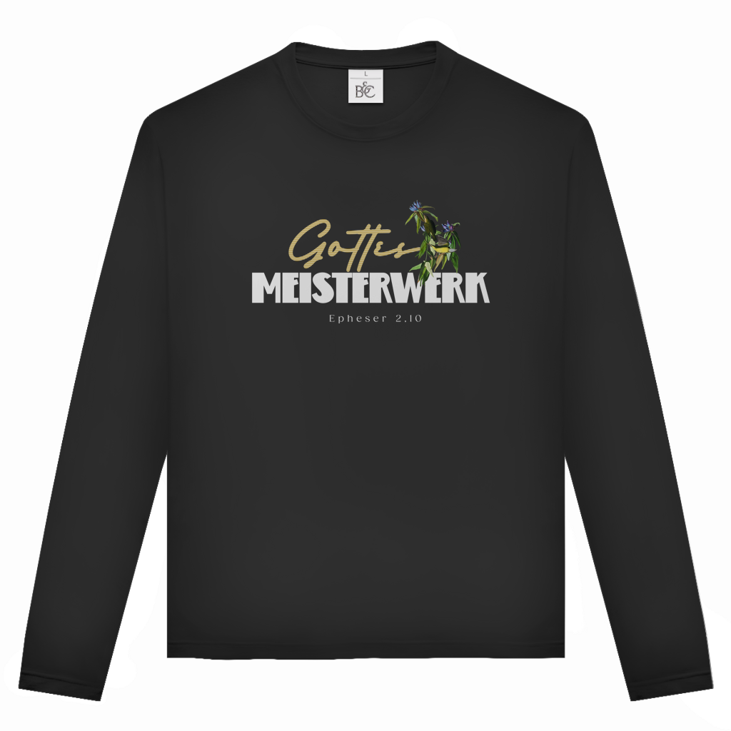 Gottes Meisterwerk | Christliches Langarmshirt Unisex | Christliche Kleidung | Gesegnet