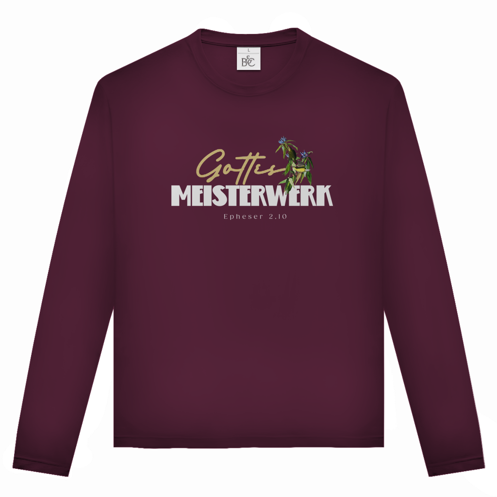 Gottes Meisterwerk | Christliches Langarmshirt Unisex | Christliche Kleidung | Gesegnet