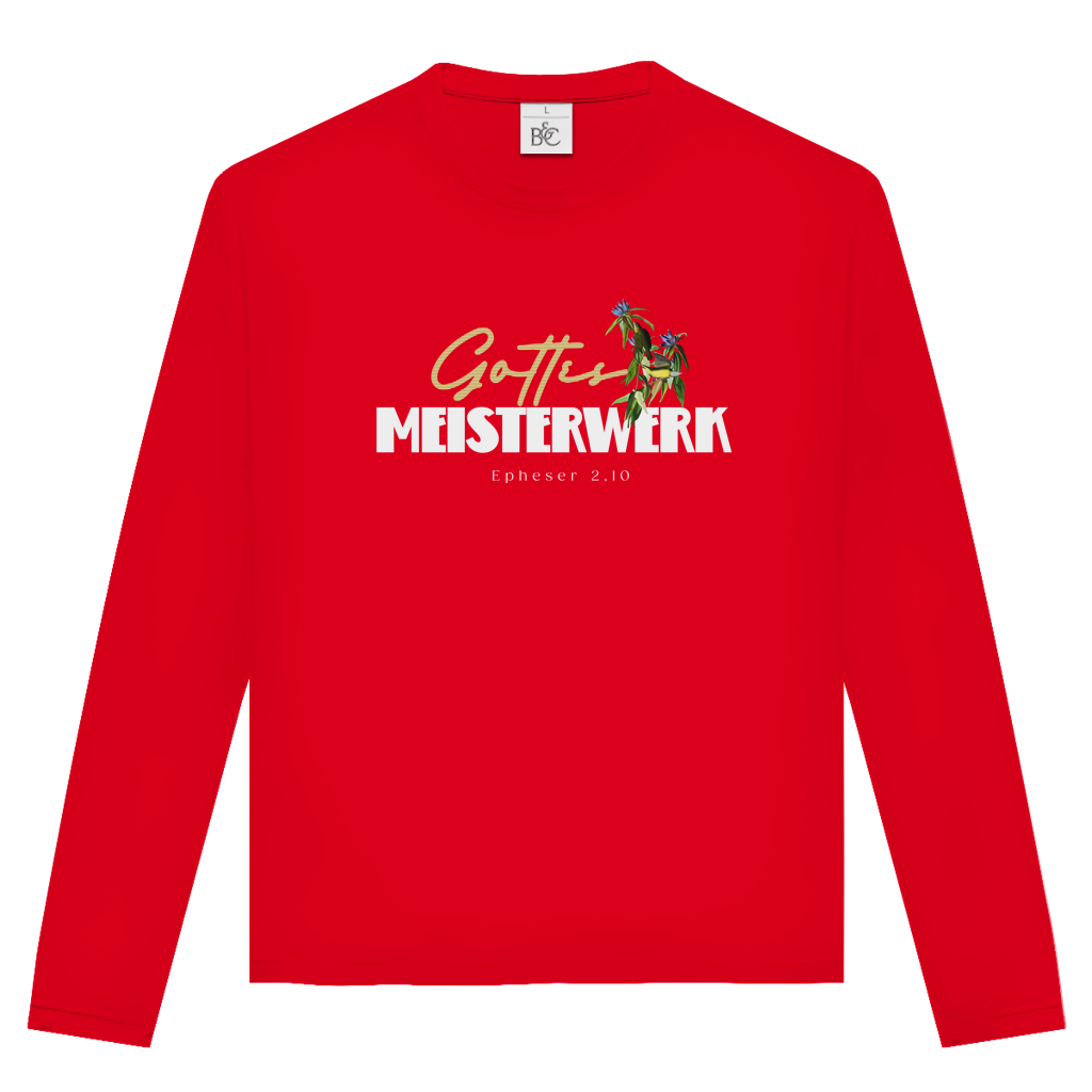 Gottes Meisterwerk | Christliches Langarmshirt Unisex | Christliche Kleidung | Gesegnet