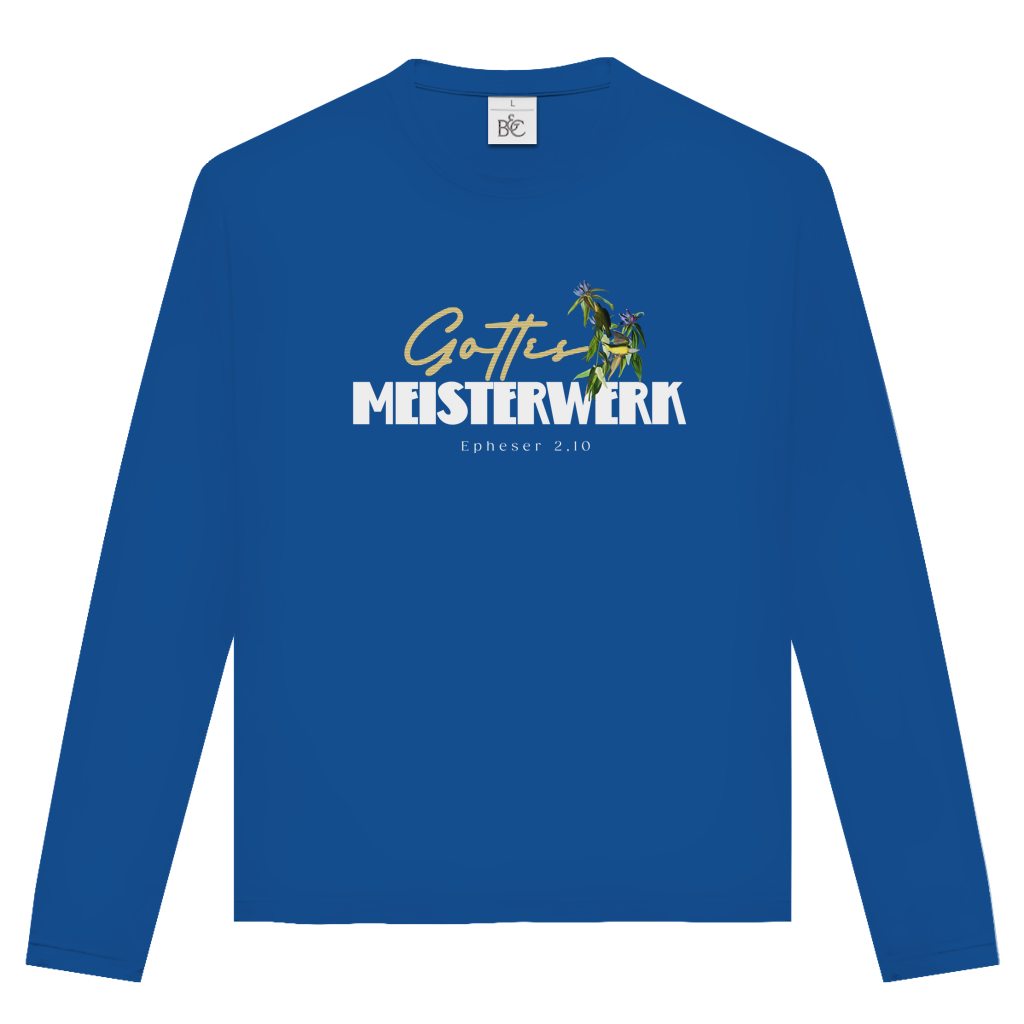 Gottes Meisterwerk | Christliches Langarmshirt Unisex | Christliche Kleidung | Gesegnet