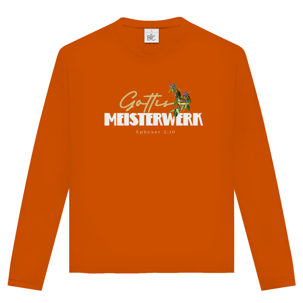 Gottes Meisterwerk | Christliches Langarmshirt Unisex | Christliche Kleidung | Gesegnet