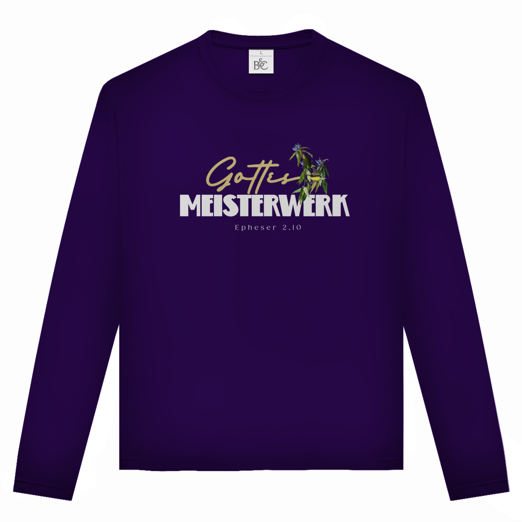 Gottes Meisterwerk | Christliches Langarmshirt Unisex | Christliche Kleidung | Gesegnet
