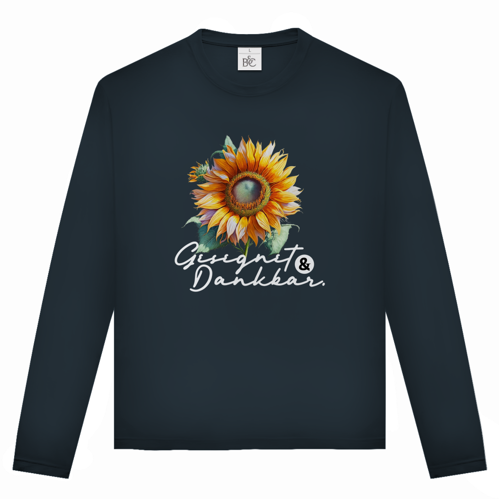 Gesegnet & Dankbar | Christliches Langarmshirt Unisex | Christliche Kleidung | Gesegnet