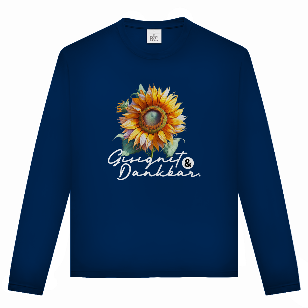 Gesegnet & Dankbar | Christliches Langarmshirt Unisex | Christliche Kleidung | Gesegnet