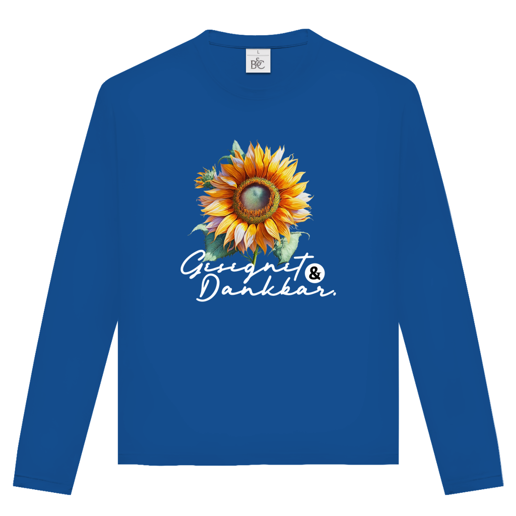 Gesegnet & Dankbar | Christliches Langarmshirt Unisex | Christliche Kleidung | Gesegnet