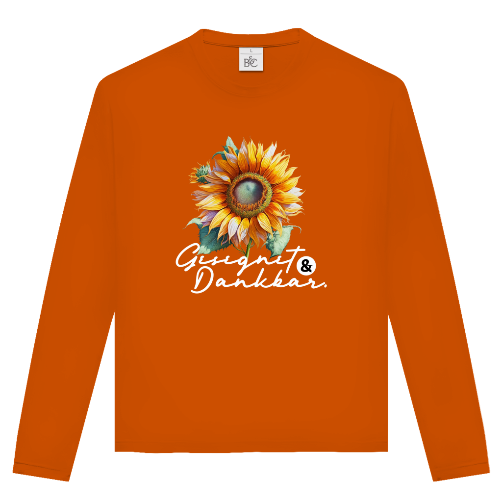 Gesegnet & Dankbar | Christliches Langarmshirt Unisex | Christliche Kleidung | Gesegnet