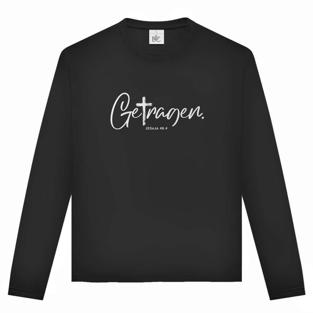 Getragen | Christliches Langarmshirt Unisex | Christliche Kleidung | Gesegnet