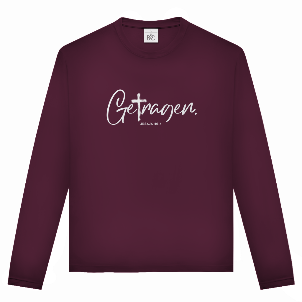 Getragen | Christliches Langarmshirt Unisex | Christliche Kleidung | Gesegnet