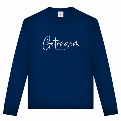 Getragen | Christliches Langarmshirt Unisex | Christliche Kleidung | Gesegnet