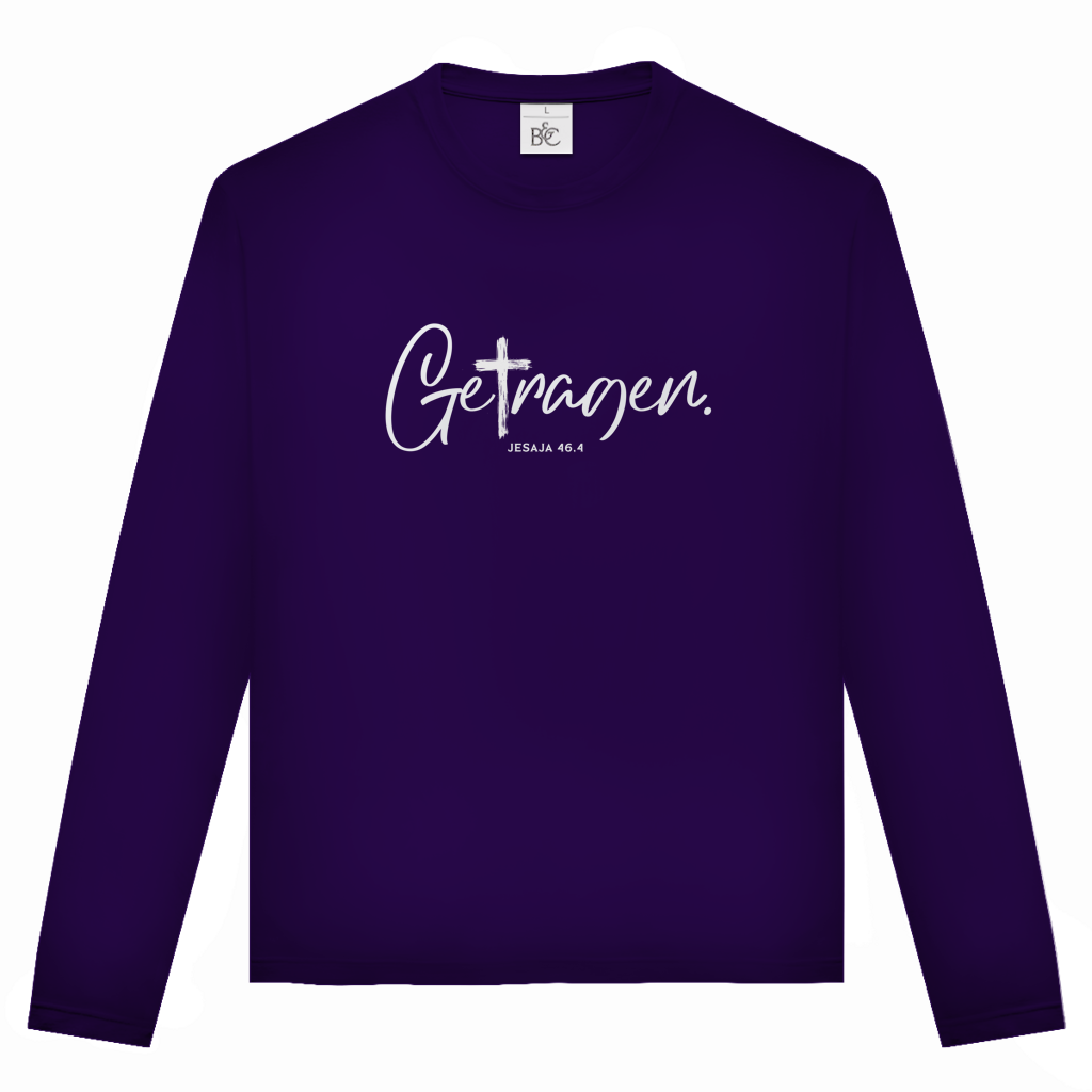 Getragen | Christliches Langarmshirt Unisex | Christliche Kleidung | Gesegnet