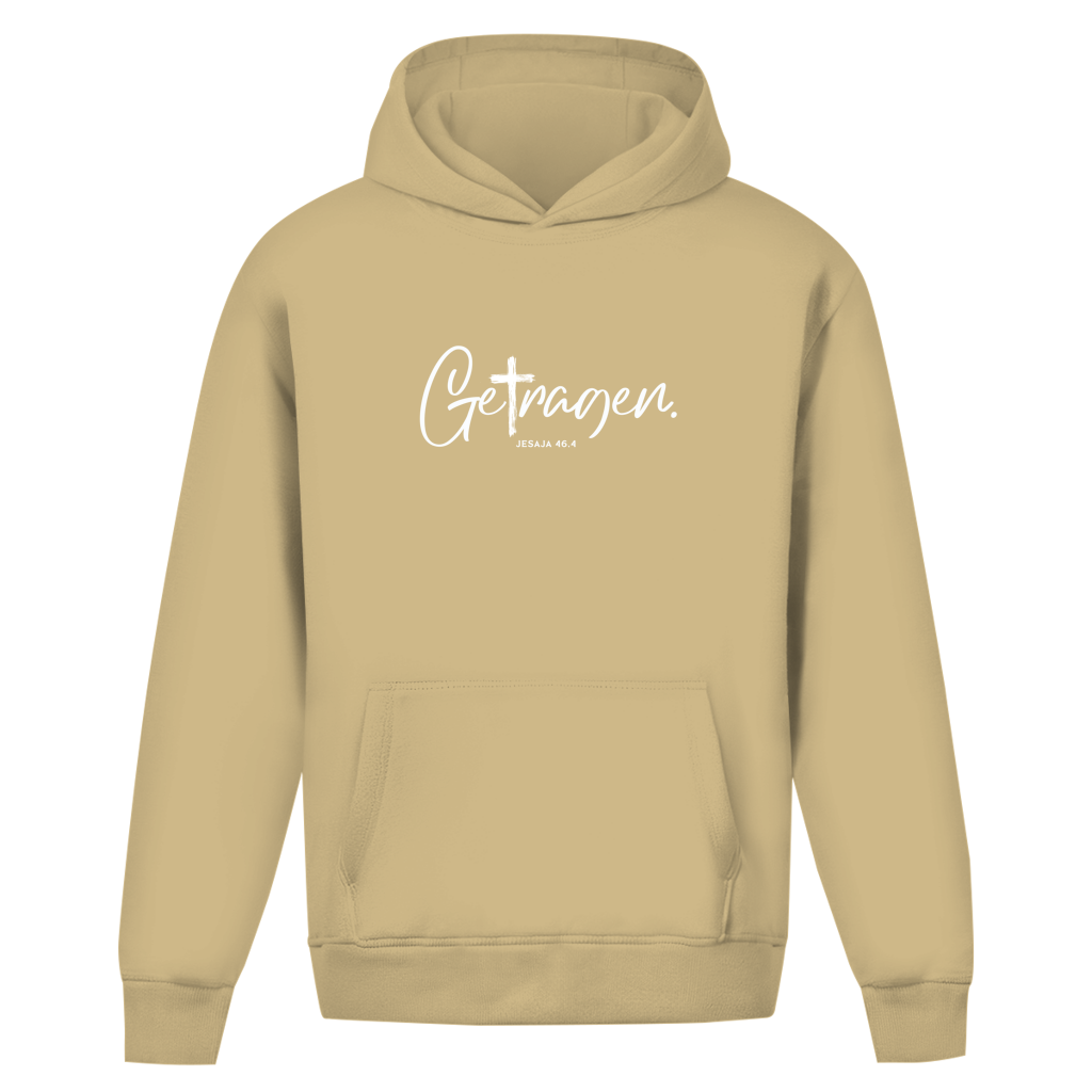 Getragen | Oversize Hoodie ohne Kordel | Christliche Hoodies | Gesegnet