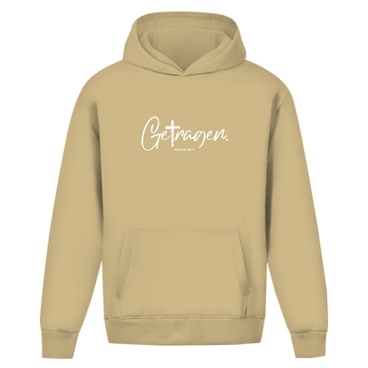 Getragen | Oversize Hoodie ohne Kordel | Christliche Hoodies | Gesegnet