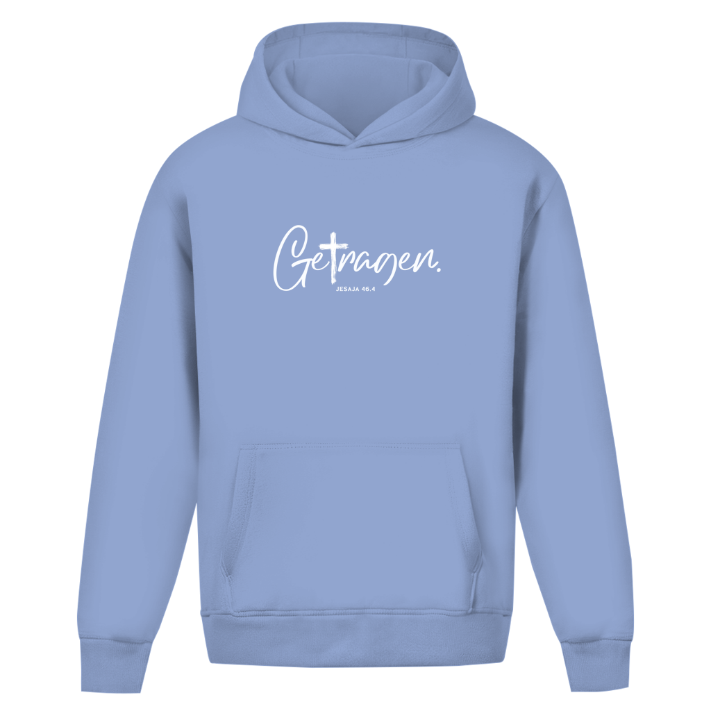 Getragen | Oversize Hoodie ohne Kordel | Christliche Hoodies | Gesegnet