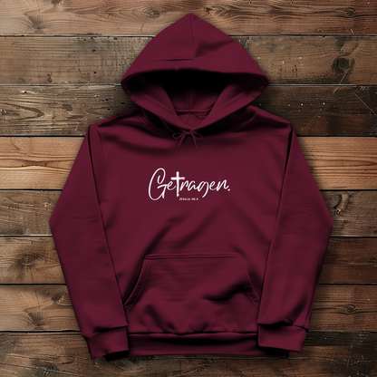 Getragen | Christlicher Hoodie Damen | Christliche Pullover | Gesegnet