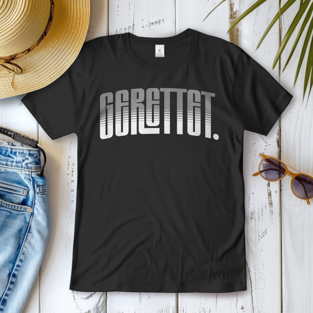 Gerettet | Christliches T-Shirt Damen | Christliche T-Shirts Damen | Gesegnet