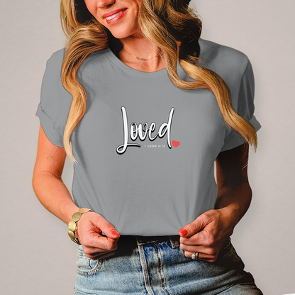 Loved | Christliches T-Shirt Damen | Christliche T-Shirts Damen | Gesegnet
