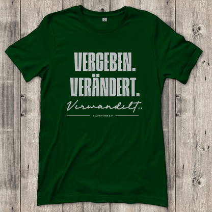 Vergeben Verändert Verwandelt | Christliches T-Shirt Damen | Christliche T-Shirts Damen | Gesegnet