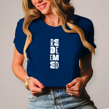 Redeemed | Christliches T-Shirt Damen | Christliche T-Shirts Damen | Gesegnet