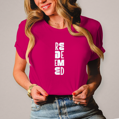 Redeemed | Christliches T-Shirt Damen | Christliche T-Shirts Damen | Gesegnet