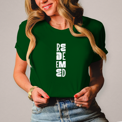 Redeemed | Christliches T-Shirt Damen | Christliche T-Shirts Damen | Gesegnet
