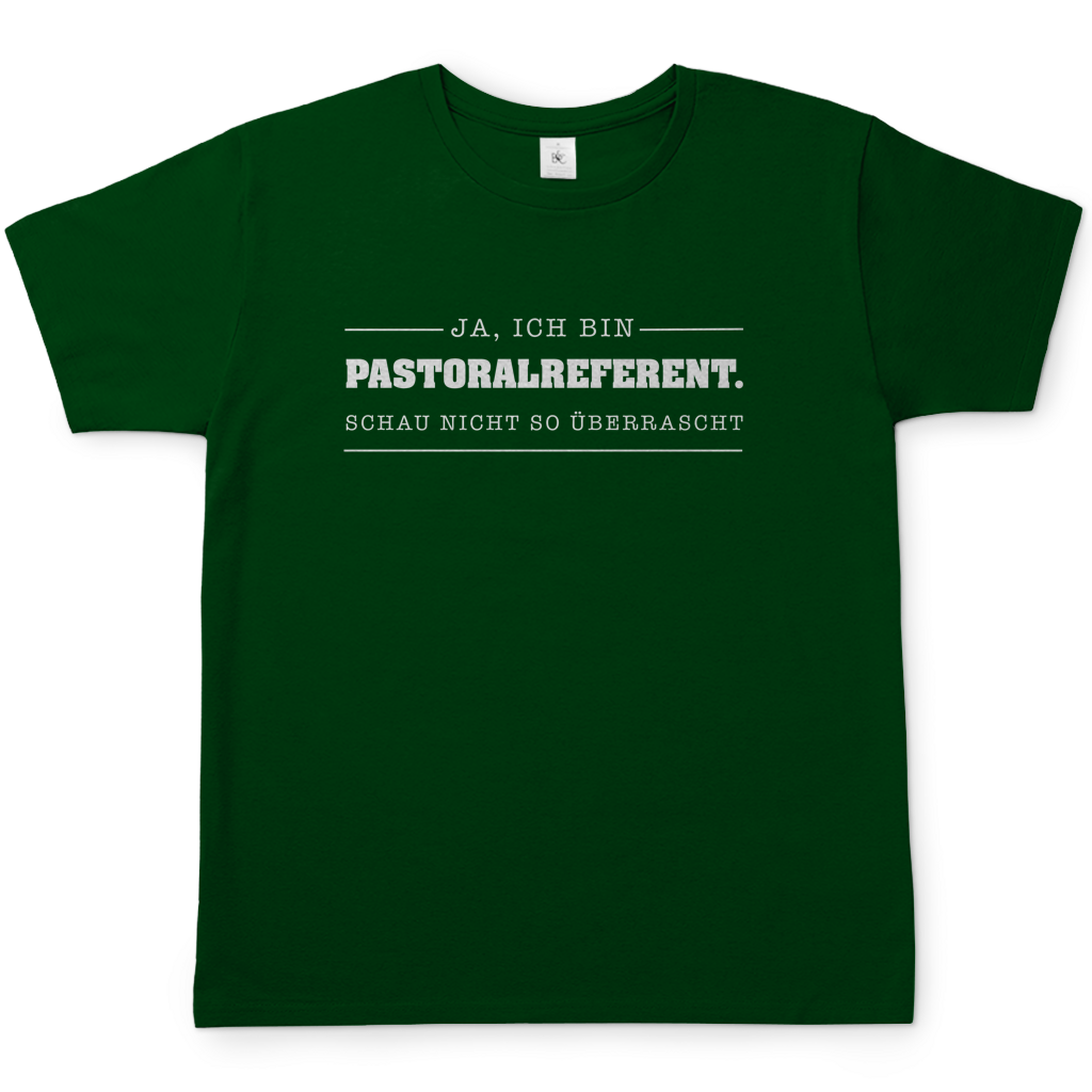 Ja ich bin Pastoralreferent | Christliches T-Shirt Herren | Christliche T-Shirts | Gesegnet