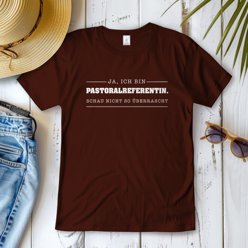 Ja ich bin Pastoralreferentin | Christliches T-Shirt Damen | Christliche T-Shirts Damen | Gesegnet