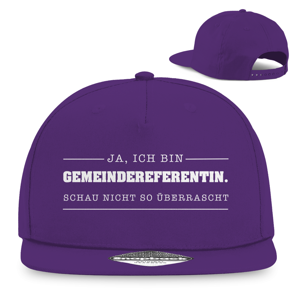 Ja ich bin Gemeindereferentin | Christliche Snapback Cap | Christliche Kleidung | Gesegnet