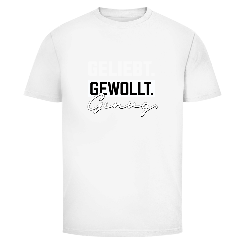 Geliebt Gewollt Genug Christliches T-Shirt Herren | Christliche T-Shirts | Gesegnet