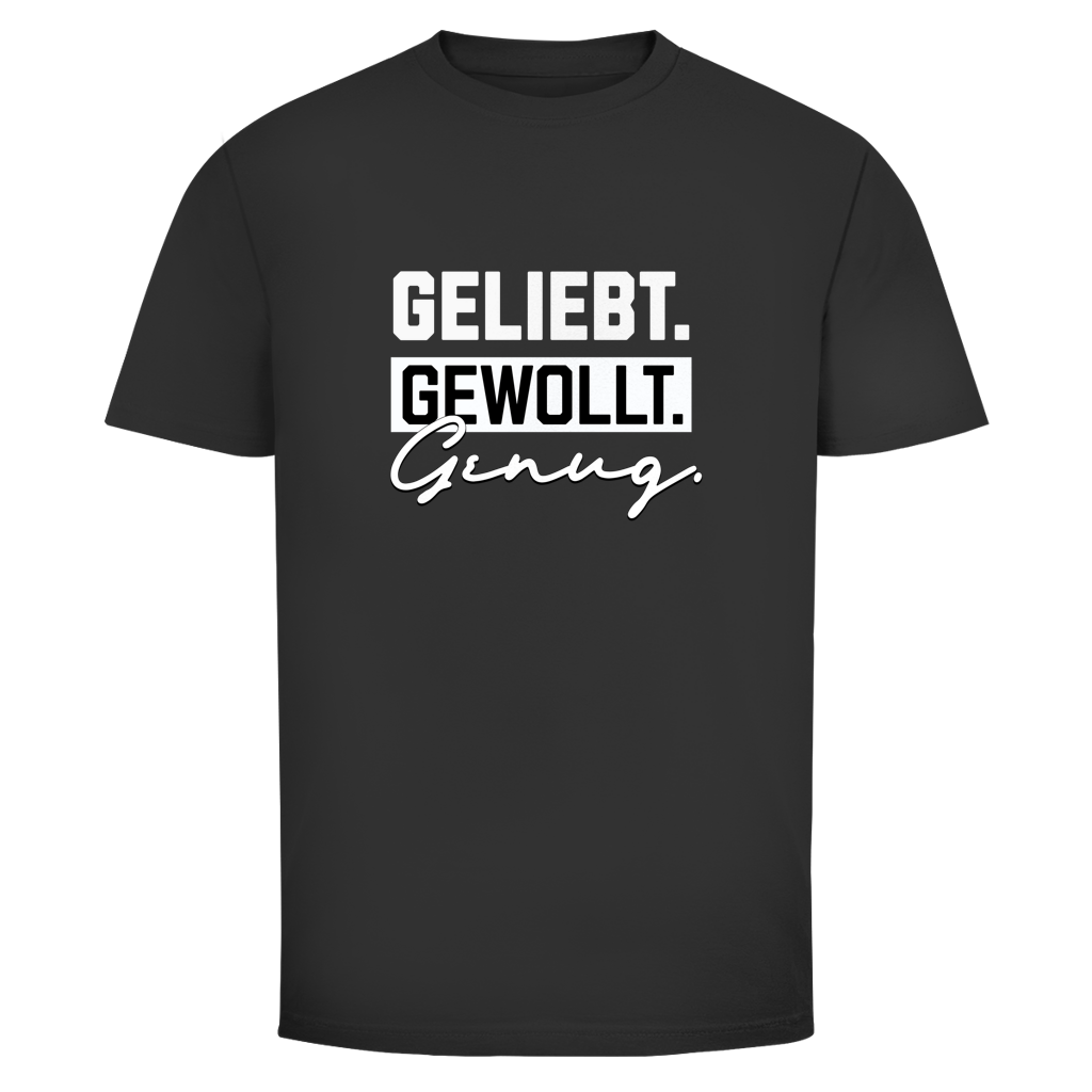 Geliebt Gewollt Genug Christliches T-Shirt Herren | Christliche T-Shirts | Gesegnet