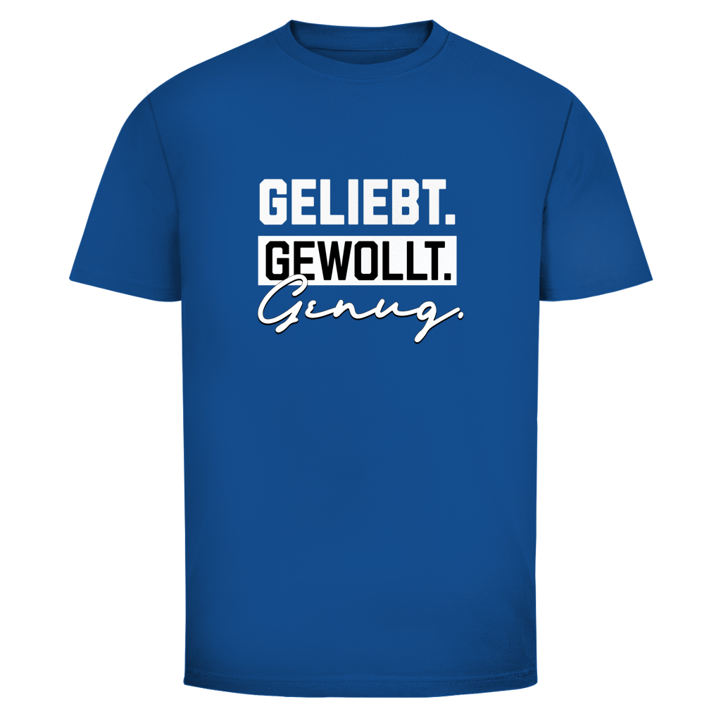 Geliebt Gewollt Genug Christliches T-Shirt Herren | Christliche T-Shirts | Gesegnet
