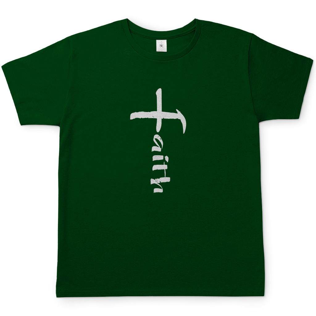 Faith Kreuz christliches Herren T-Shirt