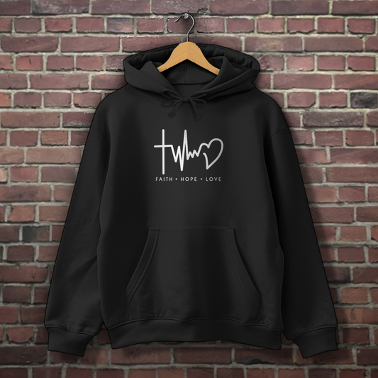 Faith Hope Love - Christlicher Herren Hoodie