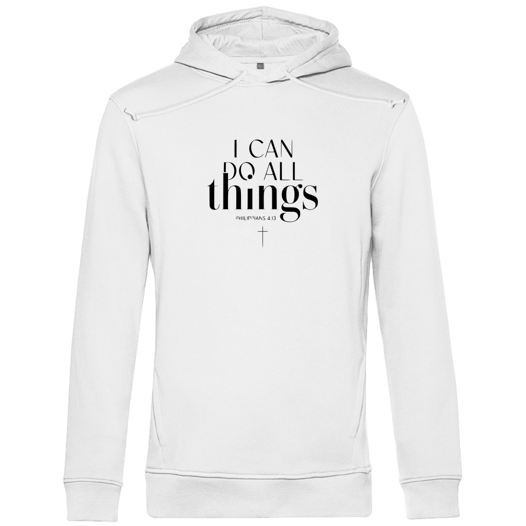 I can do all things christlicher Herren Premium Bio Hoodie