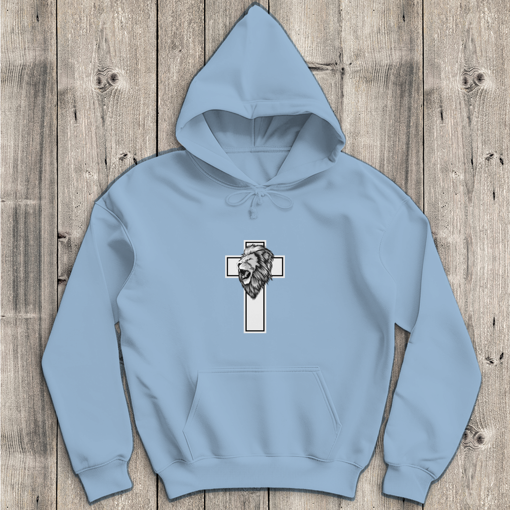 Löwenkreuz - Christlicher Herren Hoodie