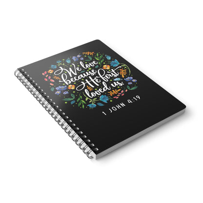 We Love Because He Loved Us | Christliches Notizbuch | Christliche Geschenke | Gesegnet